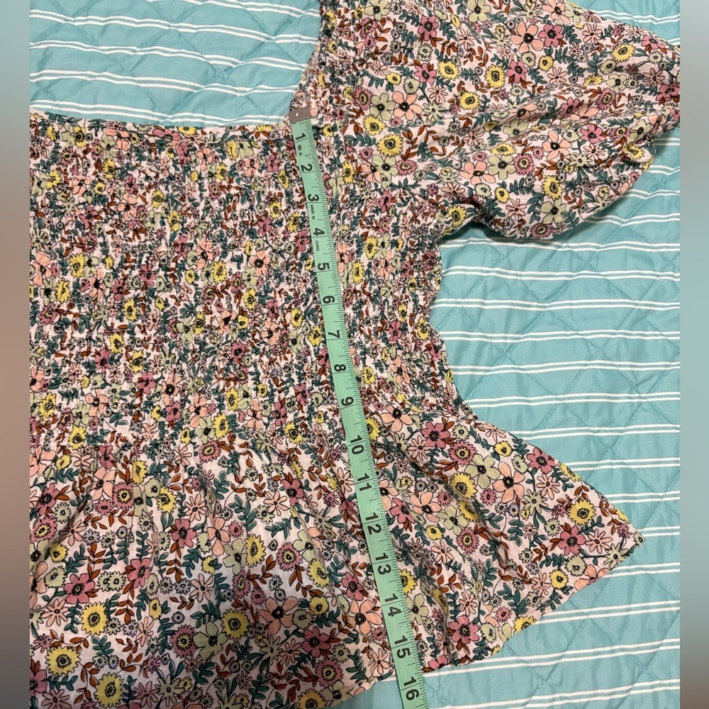 EUC Ana Floral Crop Top Xl no flaws - Picture 3 of 8